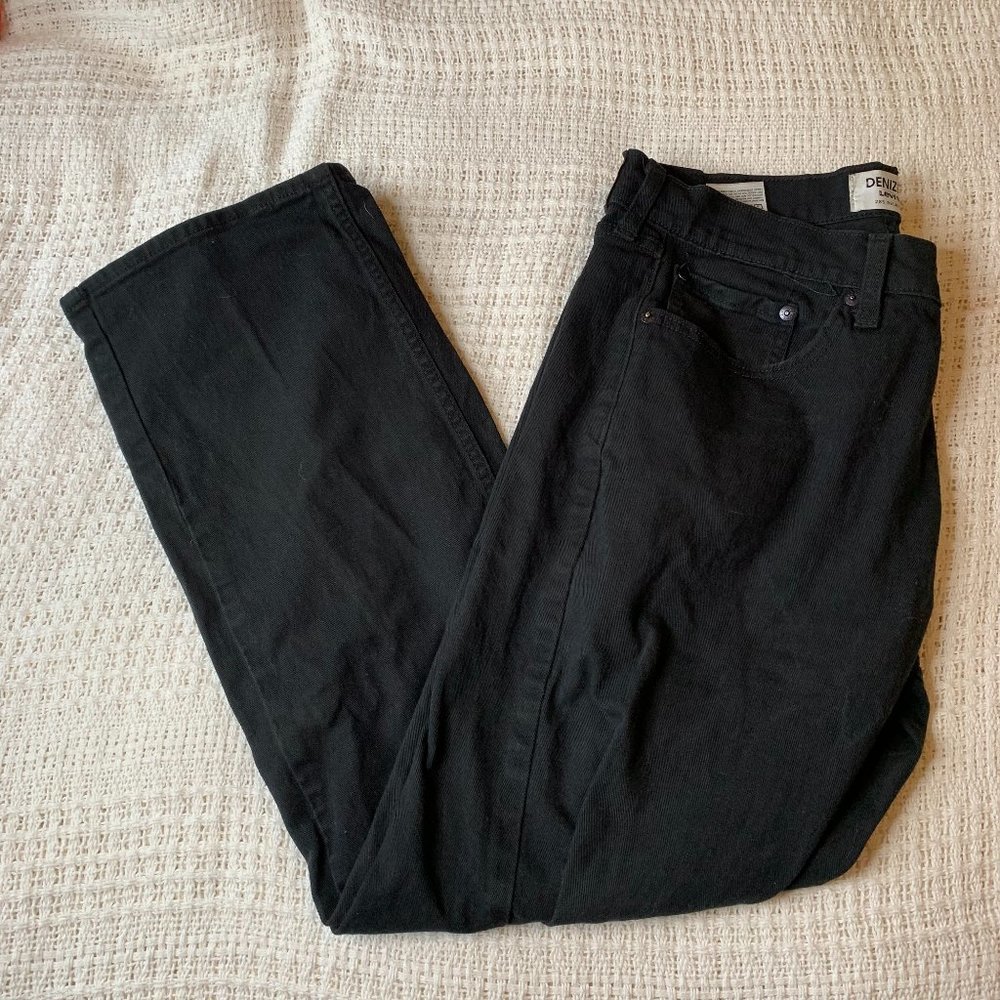 Denizen From Levi's 285 Relaxed Black Straight Leg Men's Jeans W 34 L 30 (1078)